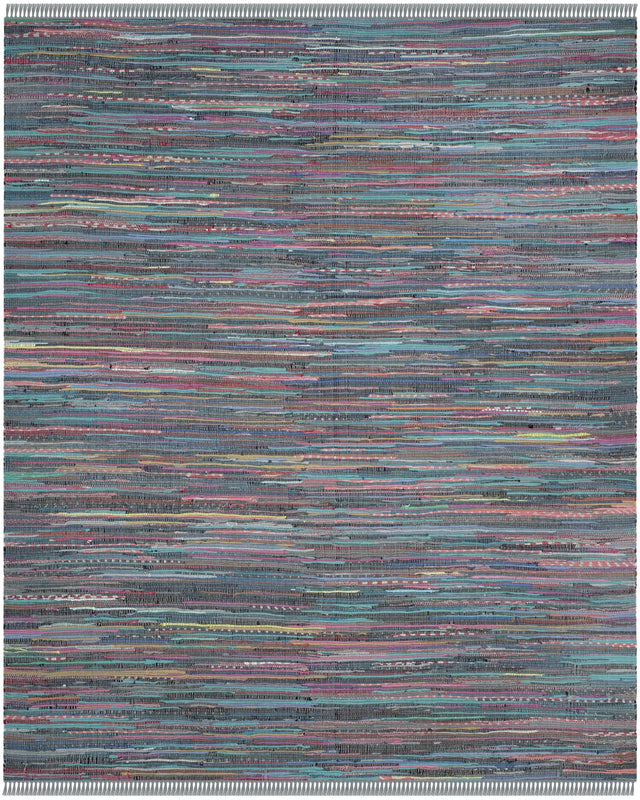 Safavieh Rag Rug 10'-0" x 14'-0" Rug in Aqua / Multi