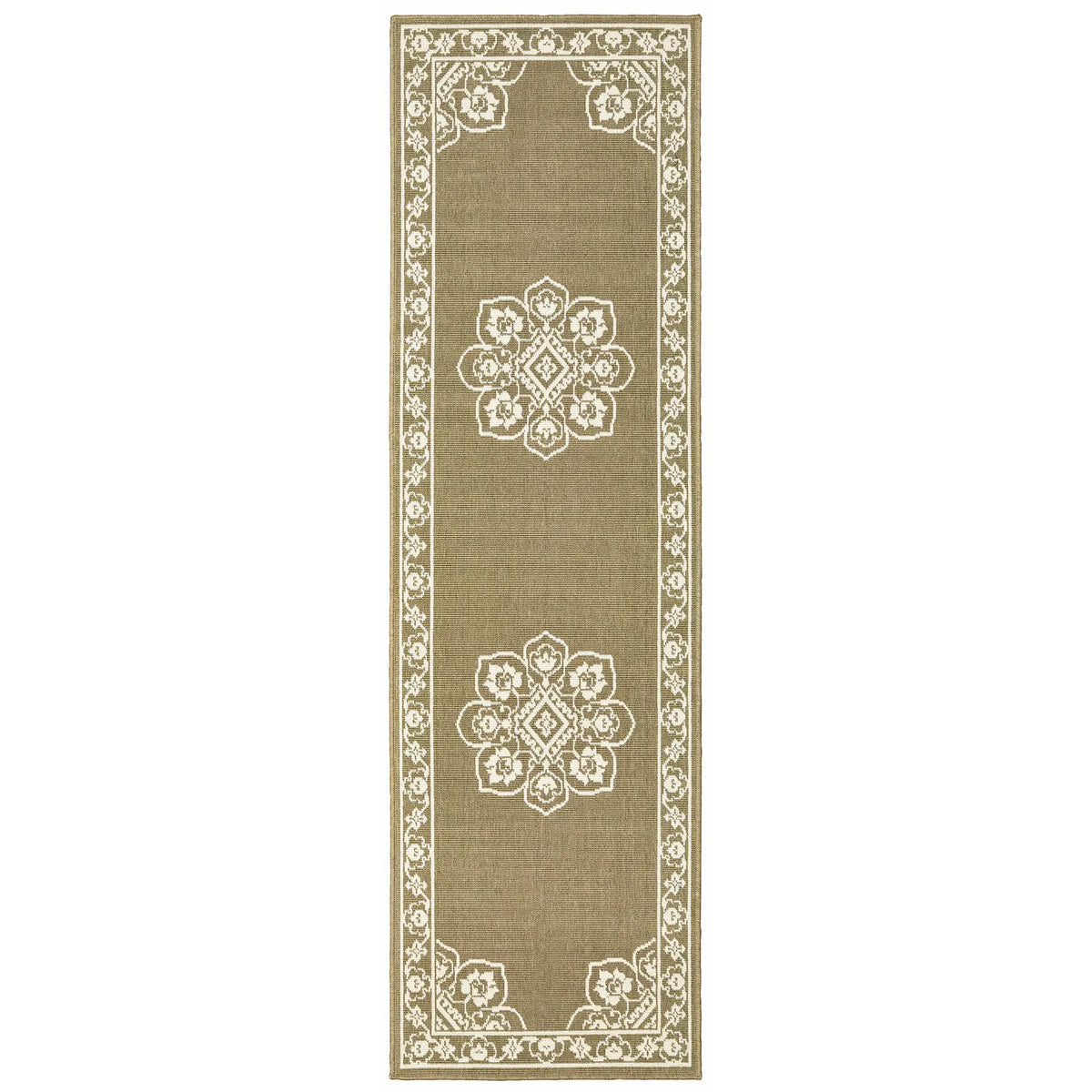Oriental Weavers Sphinx Marina 7764J Tan / Ivory Rugs - runner