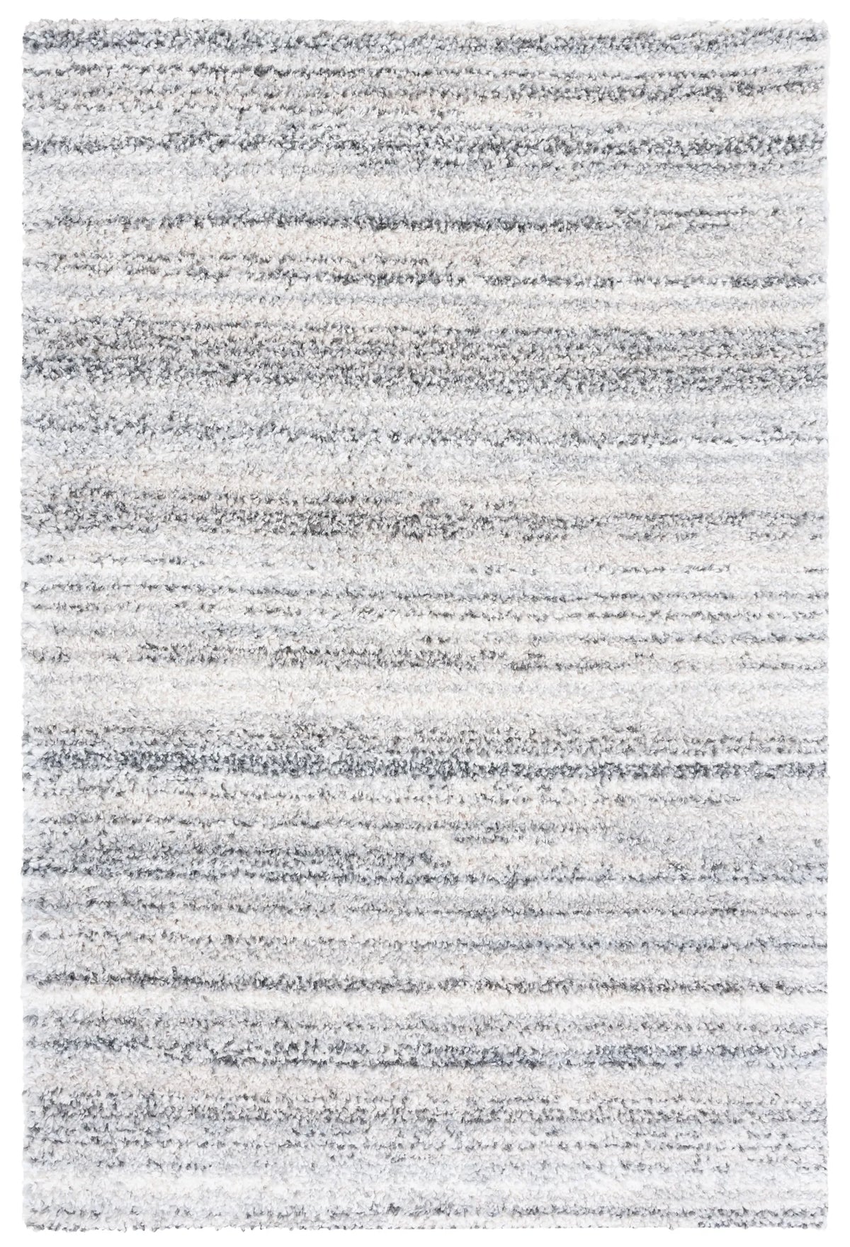 Safavieh Berber Shag 4'-5" x 6'-5" Rug in Grey / Ivory