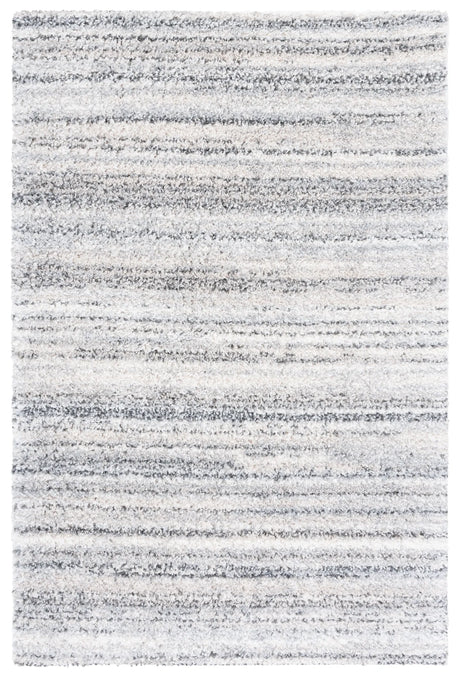 Safavieh Berber Shag 4'-5" x 6'-5" Rug in Grey / Ivory