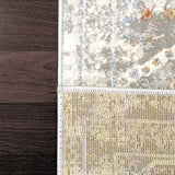Dynamic Rugs Zen 8337 Grey/Blue Rugs - Corner