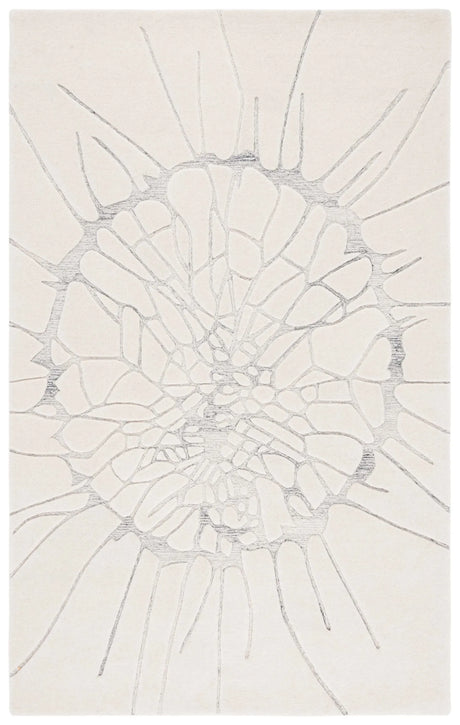 Safavieh Mykonos 4'-0" x 6'-0" Rug in Ivory / Silver