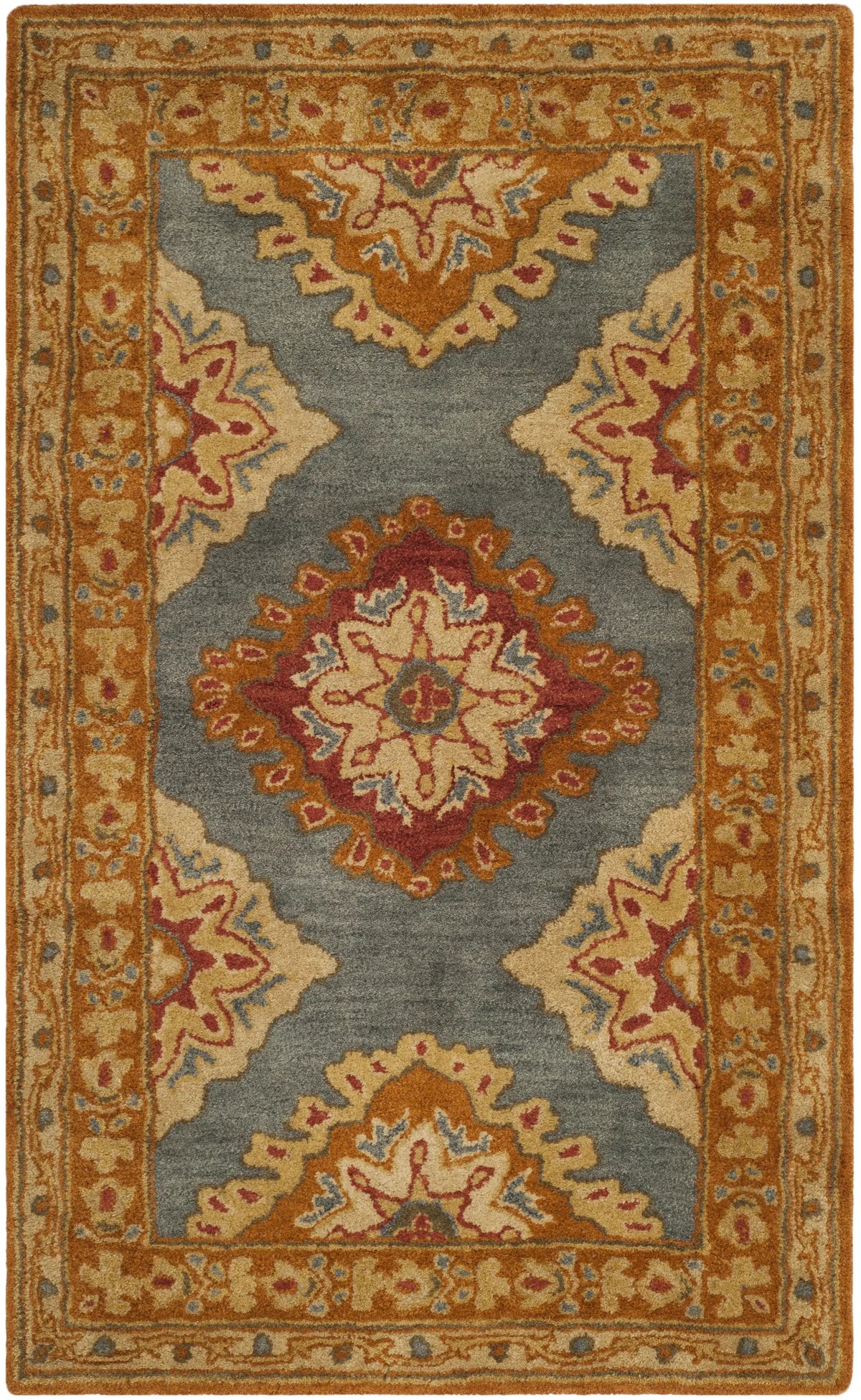 Safavieh Heritage 3'-0" x 5'-0" Rug in Blue / Rust