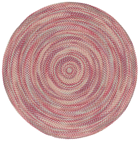 Safavieh Braided 5'-0" x 5'-0" Rug in Light Blue / Rust