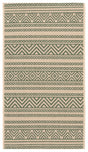 Safavieh Courtyard 2'-0" x 3'-7" Rug in Beige / Dark Green
