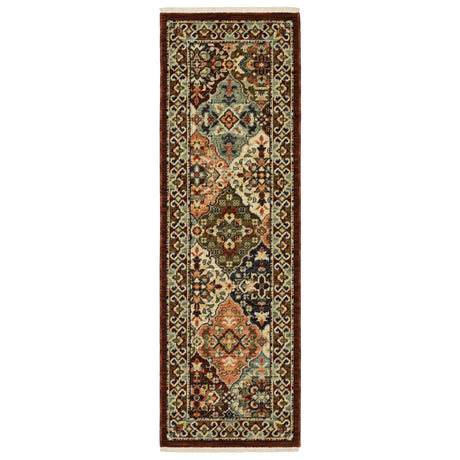 Oriental Weavers Lilihan 050X6 Red/ Multi Rug - runner