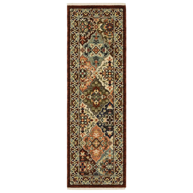 Oriental Weavers Lilihan 050X6 Red/ Multi Rug - runner