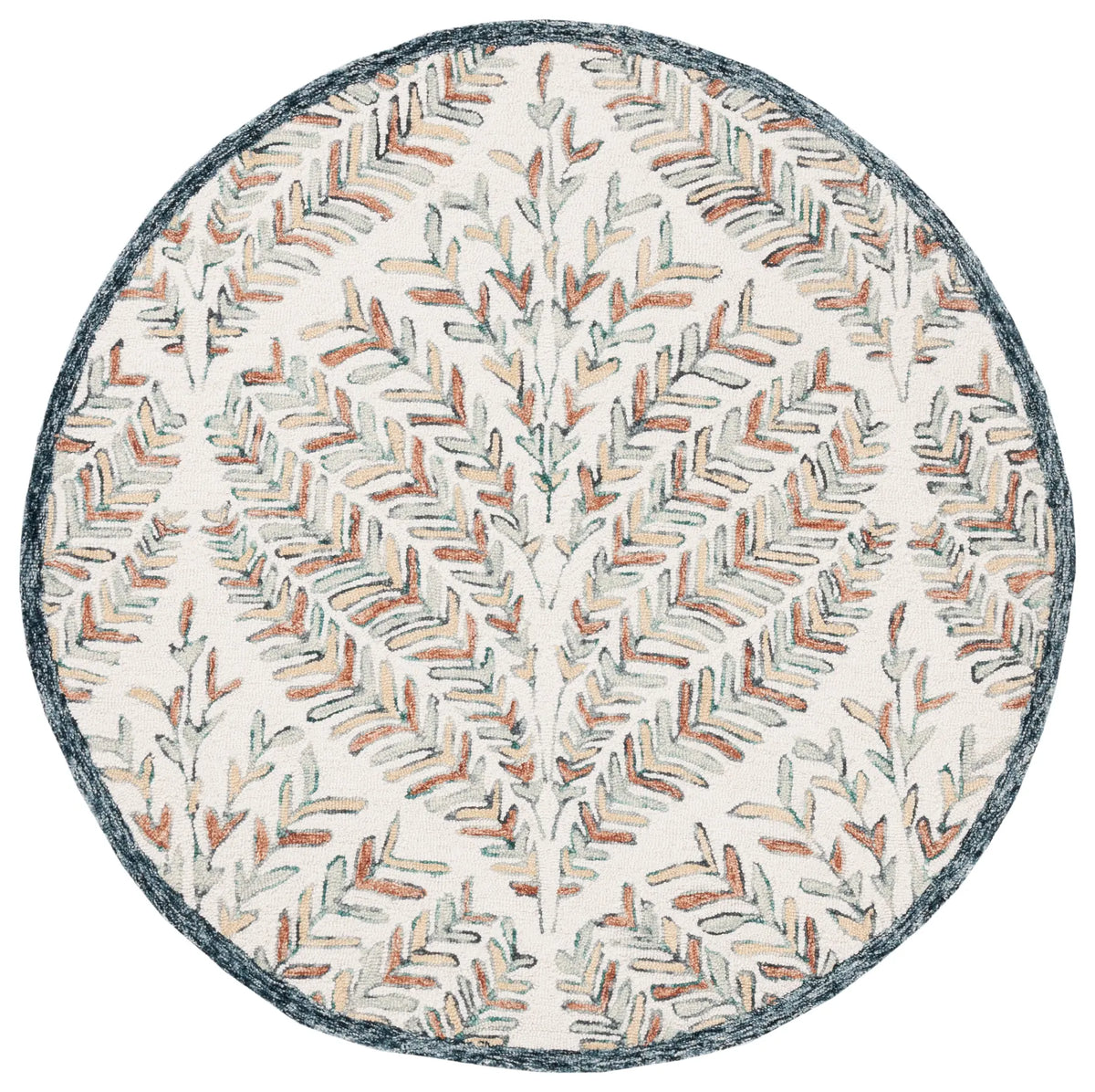 Safavieh Capri 5'-0" x 5'-0" Rug in Ivory / Green