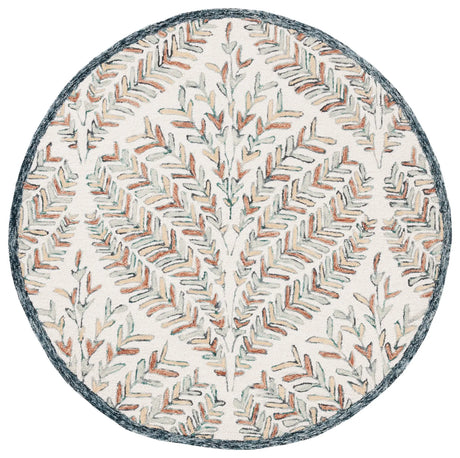 Safavieh Capri 5'-0" x 5'-0" Rug in Ivory / Green