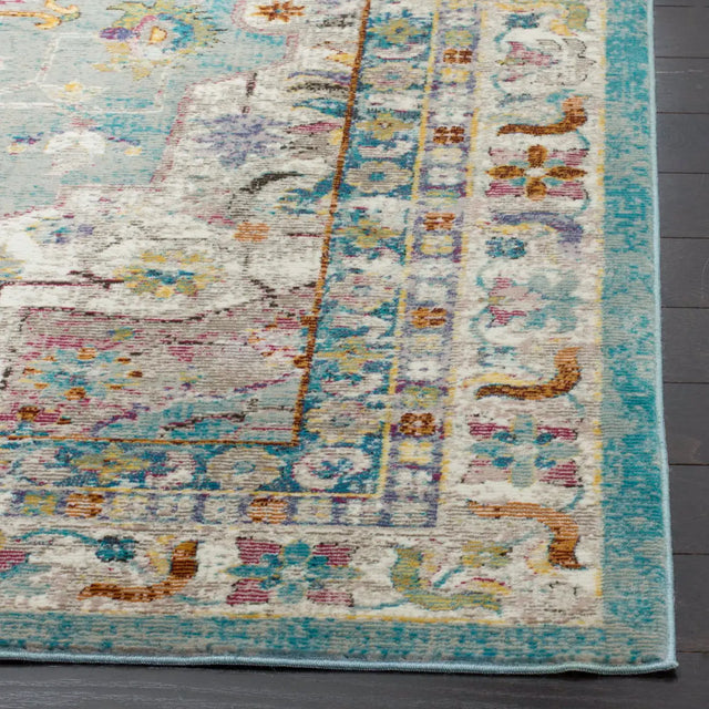 Safavieh Aria 4'-0" x 6'-0" Rug in Green / Creme