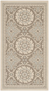 Safavieh Courtyard 2'-7" x 5'-0" Rug in Beige / Dark Beig