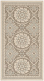 Safavieh Courtyard 2'-7" x 5'-0" Rug in Beige / Dark Beig