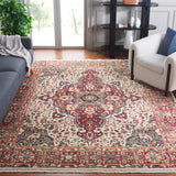 Safavieh Kashan 10'-0" x 14'-0" Rug in Ivory / Blue