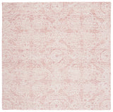 Safavieh Metro 6'-0" x 6'-0" Rug in Dark Pink / Ivory