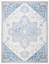 Safavieh Micro-Loop 10'-0" x 14'-0" Rug in Ivory / Navy