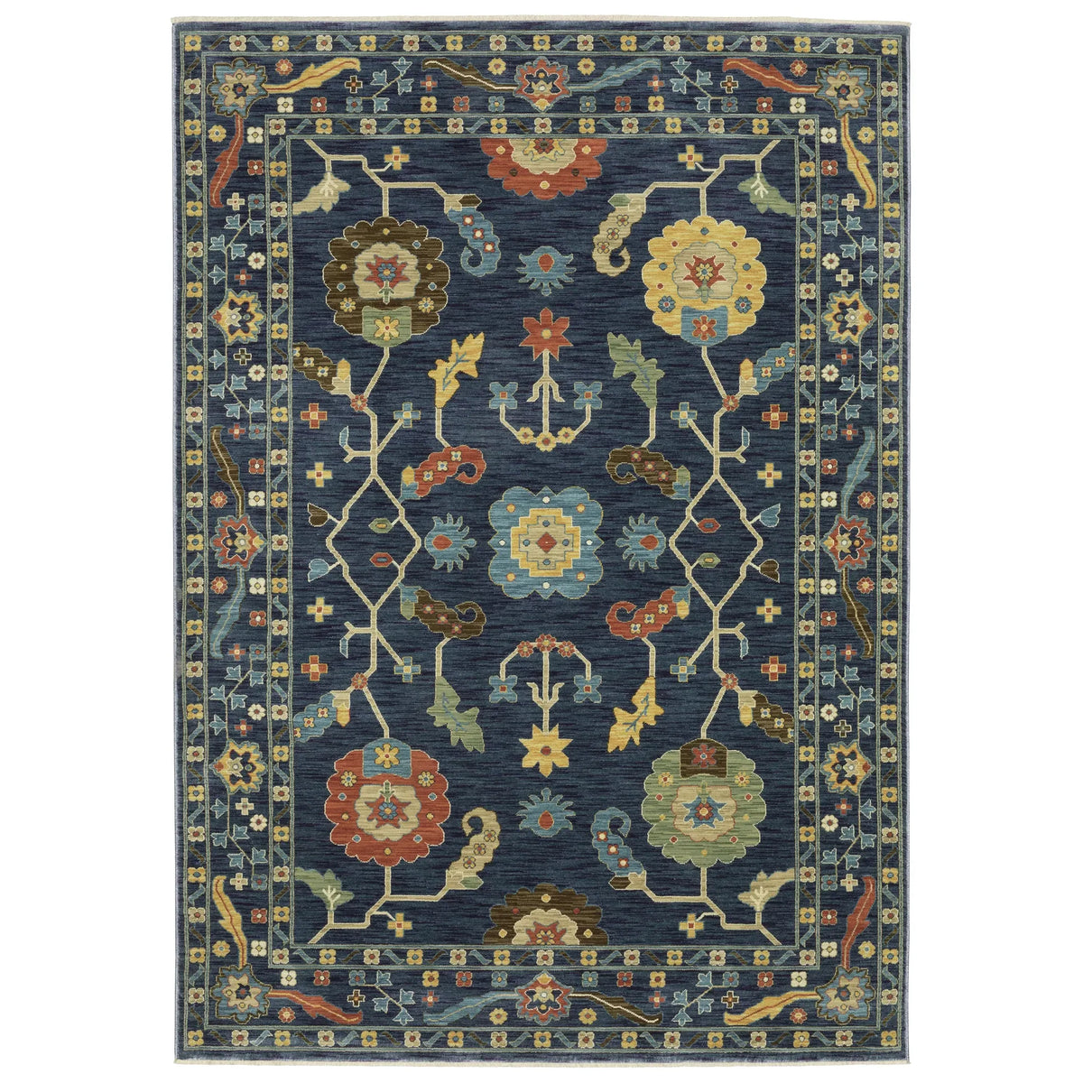 Oriental Weavers Sphinx Francesca Fr03F Blue/ Multi Rug - main flat