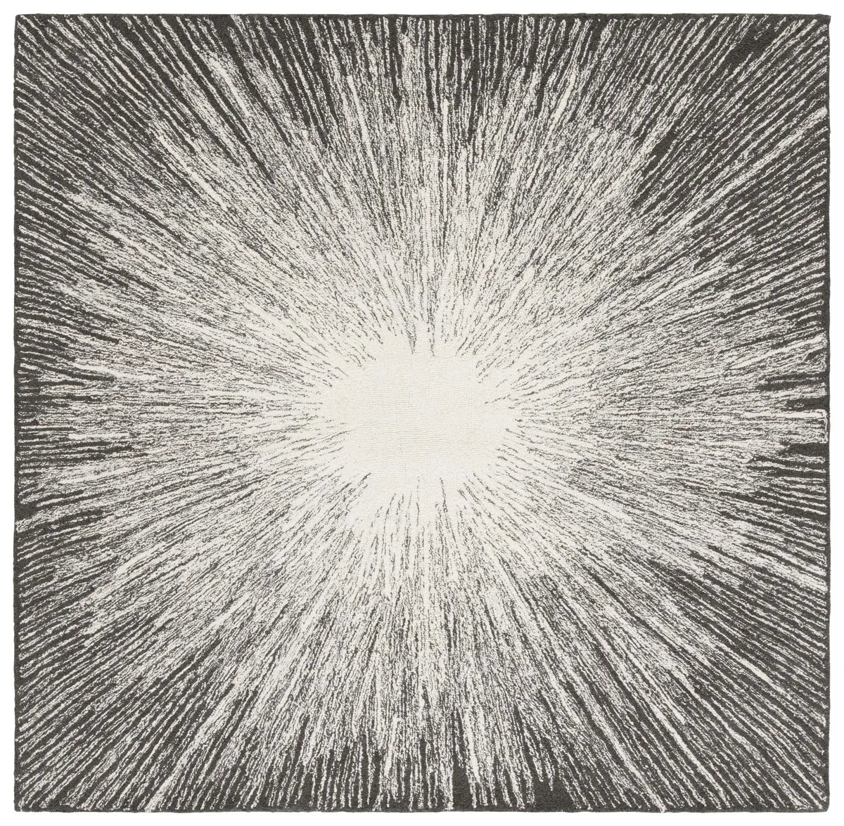 Safavieh Abstract 6'-0" x 6'-0" Rug in Ivory / Charcoal