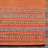 Safavieh Montauk 4'-0" x 6'-0" Rug in Orange / Red