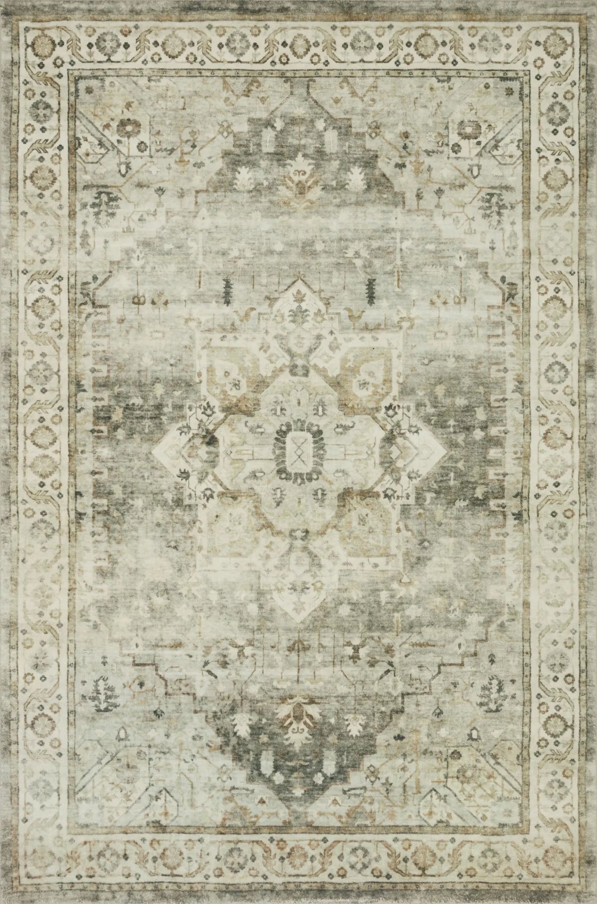 Loloi Rosette Ros-09 Sage/Beige Rugs - main flat