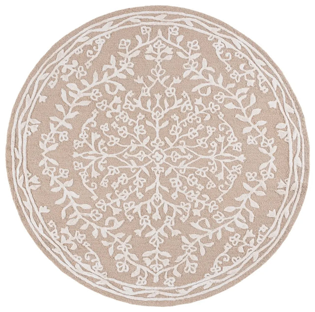 Safavieh Glamour 6'-0" x 6'-0" Rug in Beige / Ivory