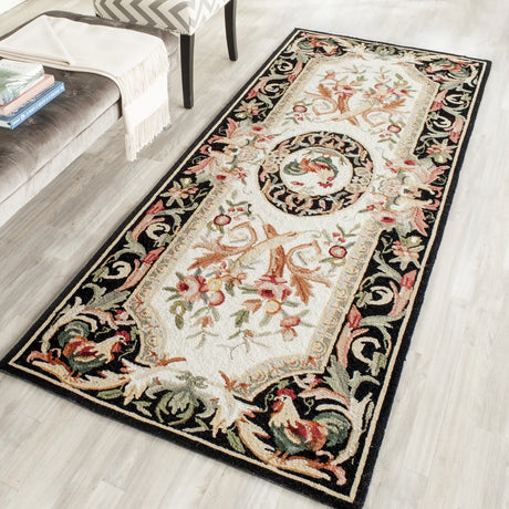 Safavieh Chelsea 3'-0" x 8'-0" Rug in Ivory / Black