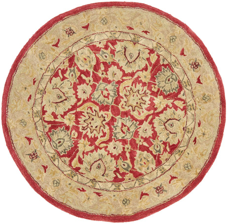 Safavieh Anatolia 4'-0" x 4'-0" Rug in Red / Ivory