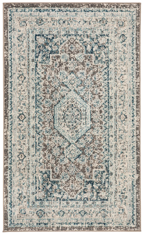 Safavieh Phoenix 100 3'-0" x 5'-0" Rug in Grey / Blue
