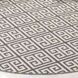 Safavieh Montauk 6'-0" x 6'-0" Rug in Dark Grey / Ivory