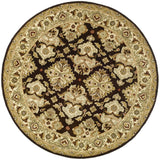 Safavieh Heritage 6'-0" x 6'-0" Rug in Espresso / Ivory