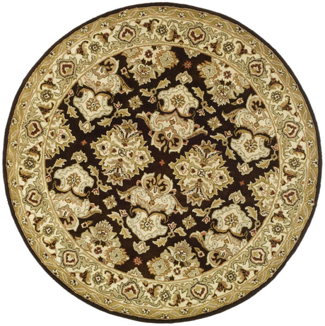 Safavieh Heritage 6'-0" x 6'-0" Rug in Espresso / Ivory