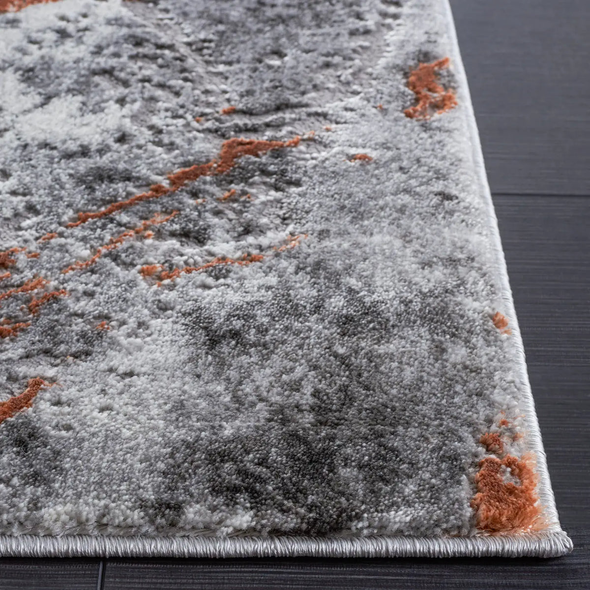 Safavieh Craft 4'-0" x 6'-0" Rug in Grey / Orange