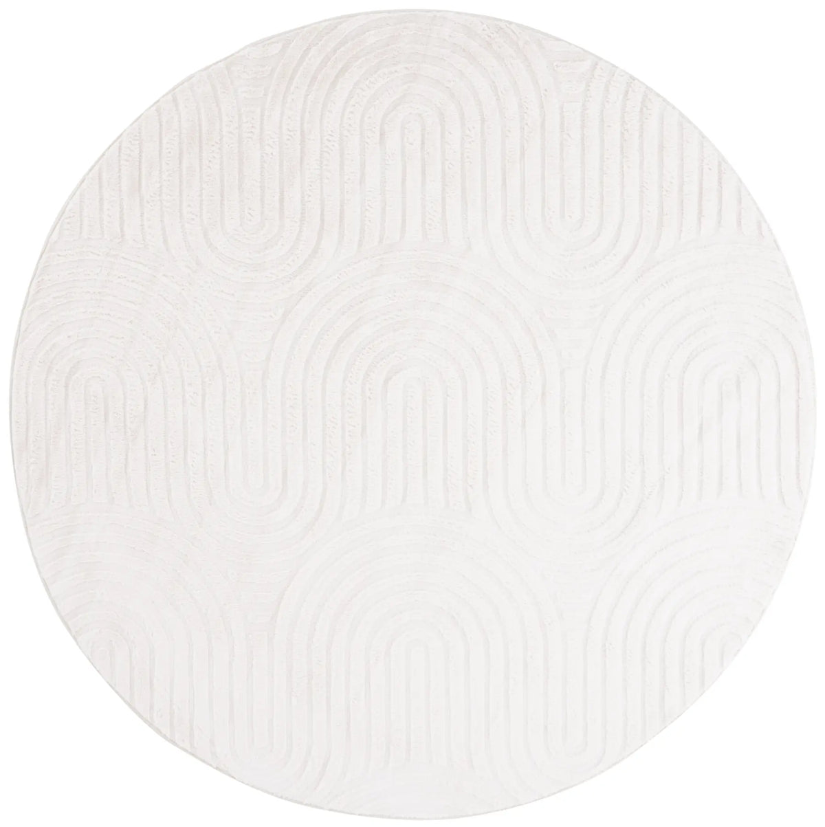 Safavieh Faux Rabbit Fur  800 6'-0" x 6'-0" Rug in Ivory