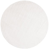 Safavieh Faux Rabbit Fur  800 6'-0" x 6'-0" Rug in Ivory