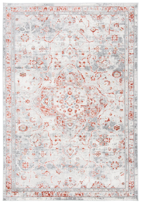 Safavieh Shivan 100 4'-0" x 6'-0" Rug in Ivory / Rust