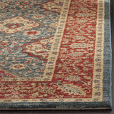 Safavieh Mahal 4'-0" x 5'-7" Rug in Navy / Red