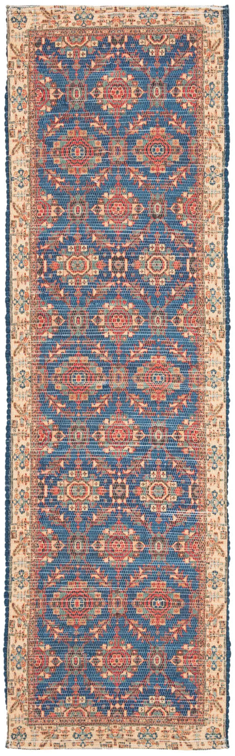 Safavieh Saffron 2'-3" x 8'-0" Rug in Navy / Beige