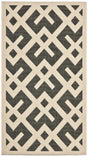 Safavieh Courtyard 2'-0" x 3'-7" Rug in Black / Beige