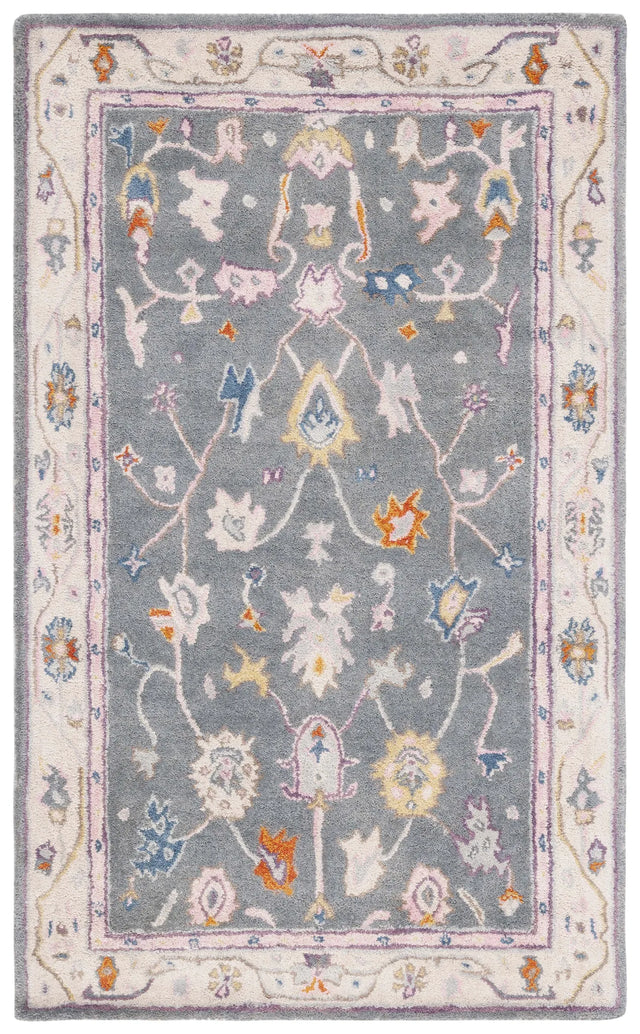 Safavieh Anatolia 3'-0" x 5'-0" Rug in Dark Grey / Ivory