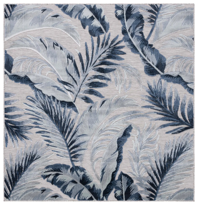 Safavieh Cabana 6'-5" x 6'-5" Rug in Beige / Navy