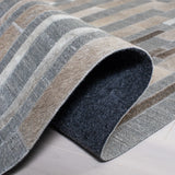 Safavieh Studio Leather 8'-0" x 10'-0" Rug in Ivory / Grey