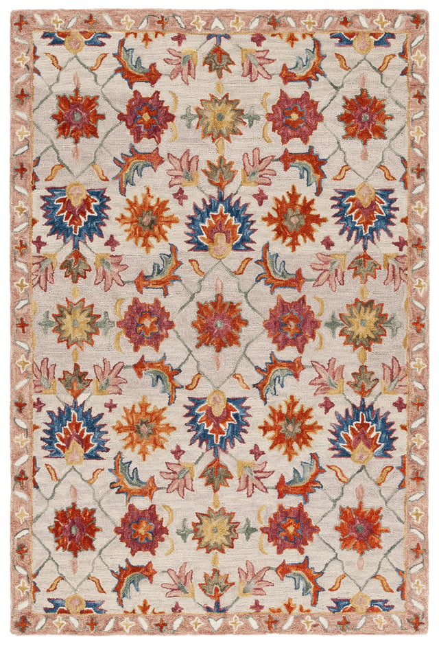 Safavieh Aspen 4'-0" x 6'-0" Rug in Ivory / Rust