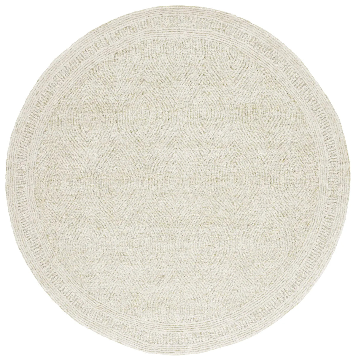 Safavieh Abstract 6'-0" x 6'-0" Rug in Green / Ivory