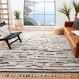 Safavieh Casablanca 8'-0" x 10'-0" Rug in Charcoal / Ivory