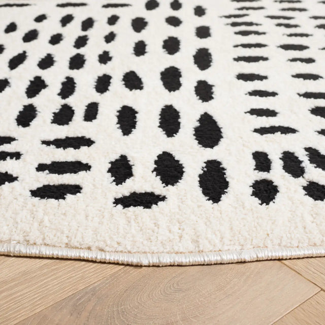 Safavieh Melody 6'-7" x 6'-7" Rug in Ivory / Black
