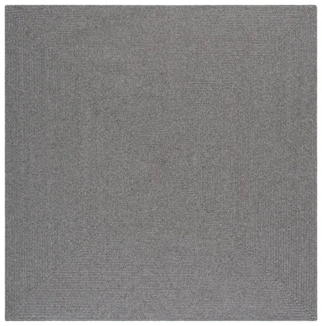 Safavieh Braided 6'-0" x 6'-0" Rug in Dark Grey
