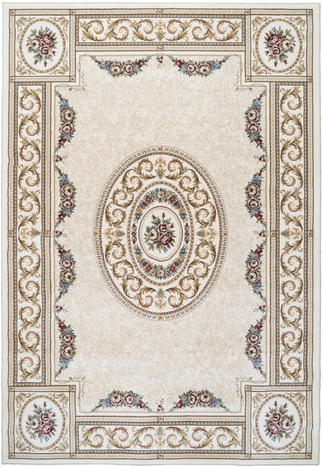 Dynamic Rugs Ancient Garden 57226 Ivory Rugs - Rectangular