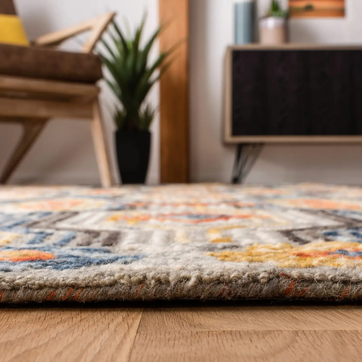 Safavieh Trace 4'-0" x 6'-0" Rug in Grey / Blue