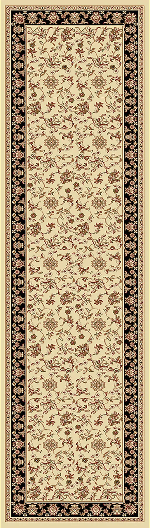Dynamic Rugs Legacy 58017 Ivory  /  Black Rugs - Runner