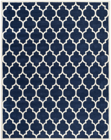 Safavieh Chatham 10'-0" x 14'-0" Rug in Dark Blue / Ivory