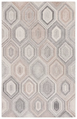 Safavieh Abstract 4'-0" x 6'-0" Rug in Natural / Grey